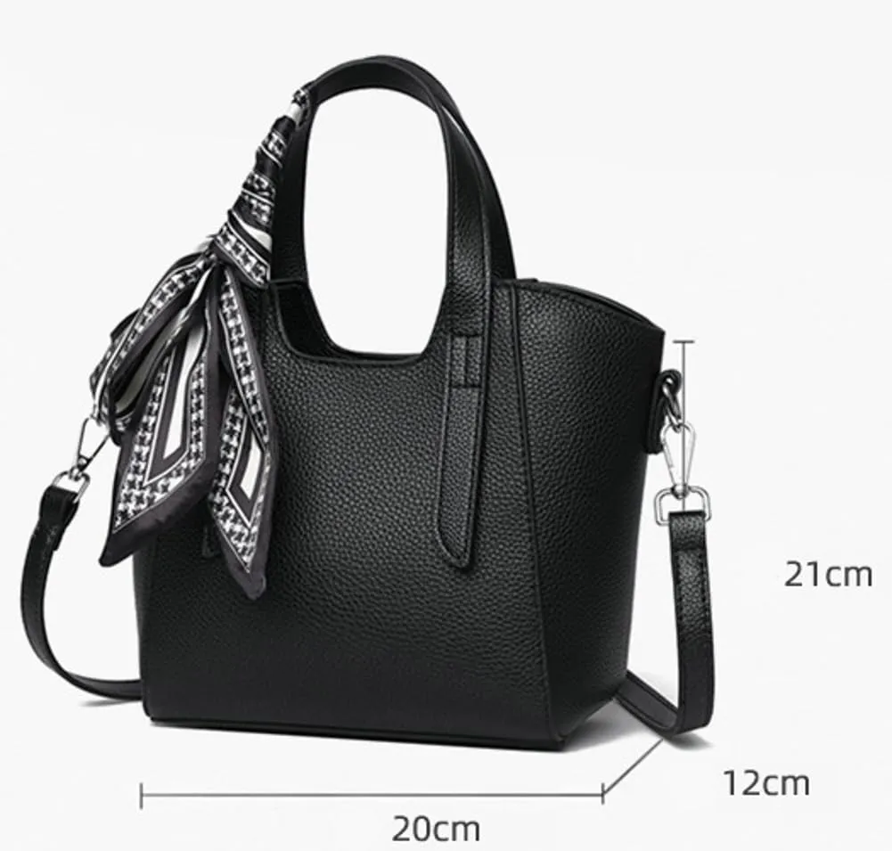 Synthetic Leather Bucket Bags for Women Trendy Hobo Handbags with Removable Shoulder Strap Sling Bags for Daily