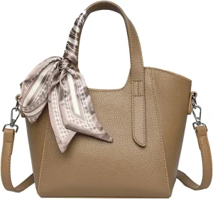 Synthetic Leather Bucket Bags for Women Trendy Hobo Handbags with Removable Shoulder Strap Sling Bags for Daily