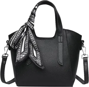 Synthetic Leather Bucket Bags for Women Trendy Hobo Handbags with Removable Shoulder Strap Sling Bags for Daily