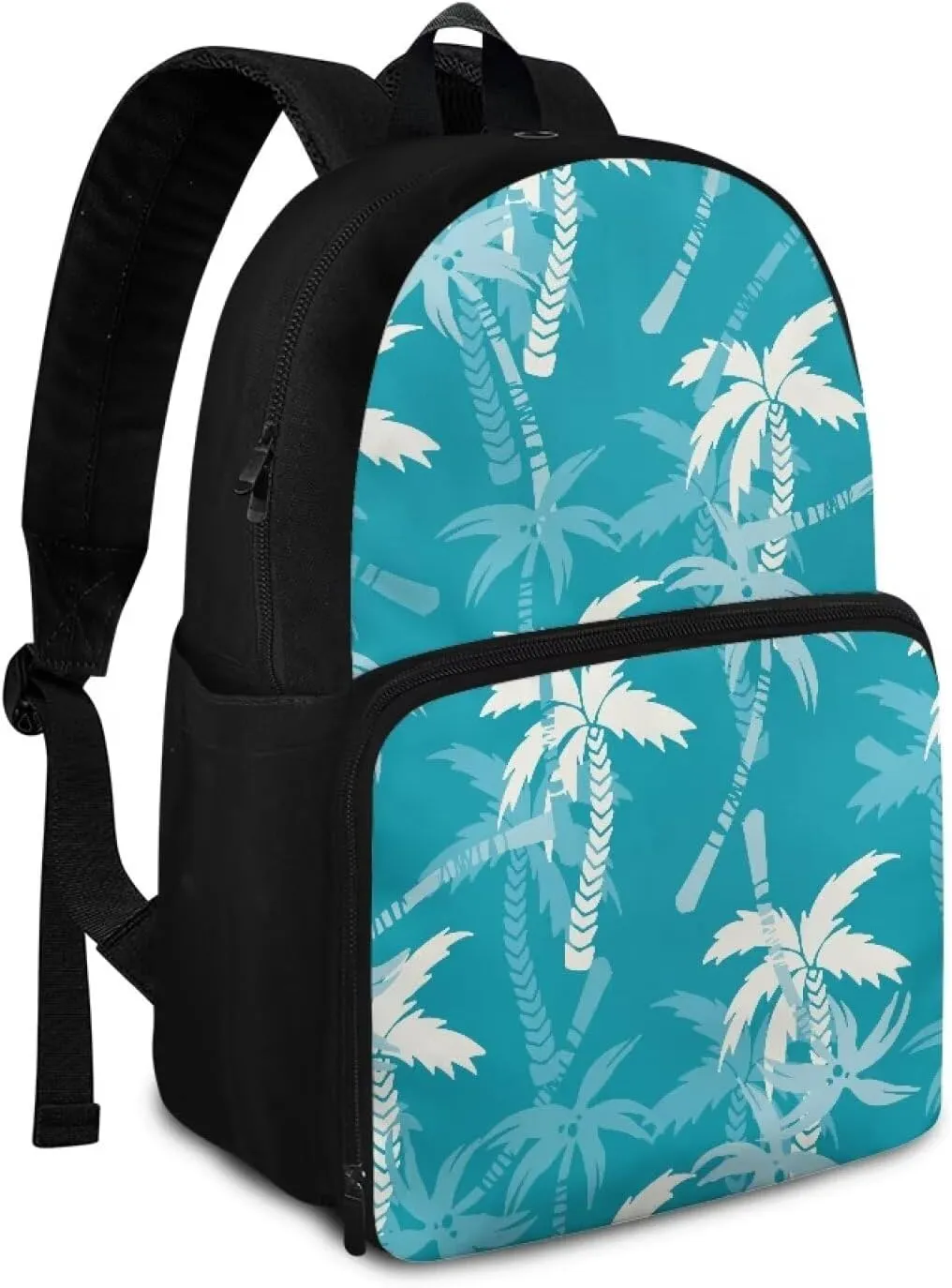 Toddler Shoulder Bag,2-in-2 Kids Backpack Coconut Tree with Compartment and Two Side Pockets Insulated Cooler Lightweight Daily Versatile for School Play Festival Gift