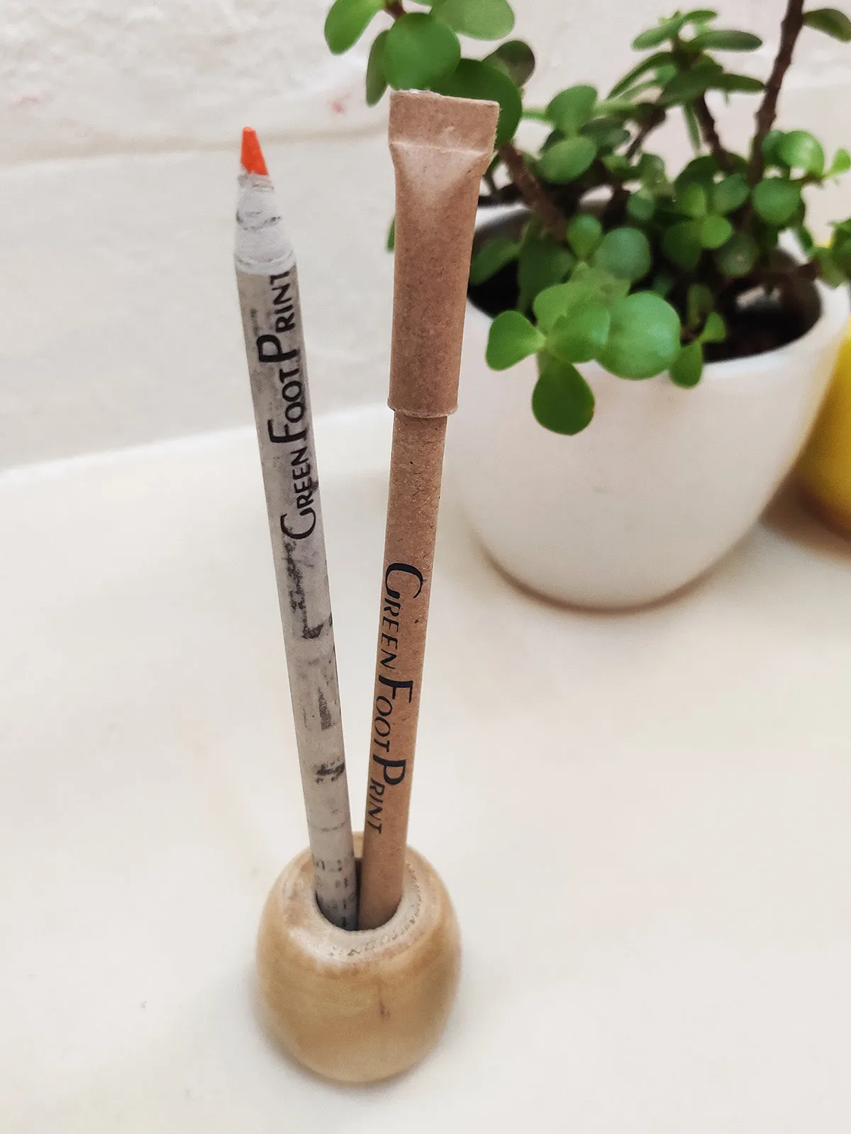 Toothbrush Holder Wooden Stand Pack Of 5