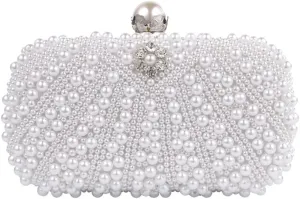 Trend Temperament Pearl Dinner Bag Chain Shoulder Bag Elegant Girl Exquisite Hand-held Evening Bag