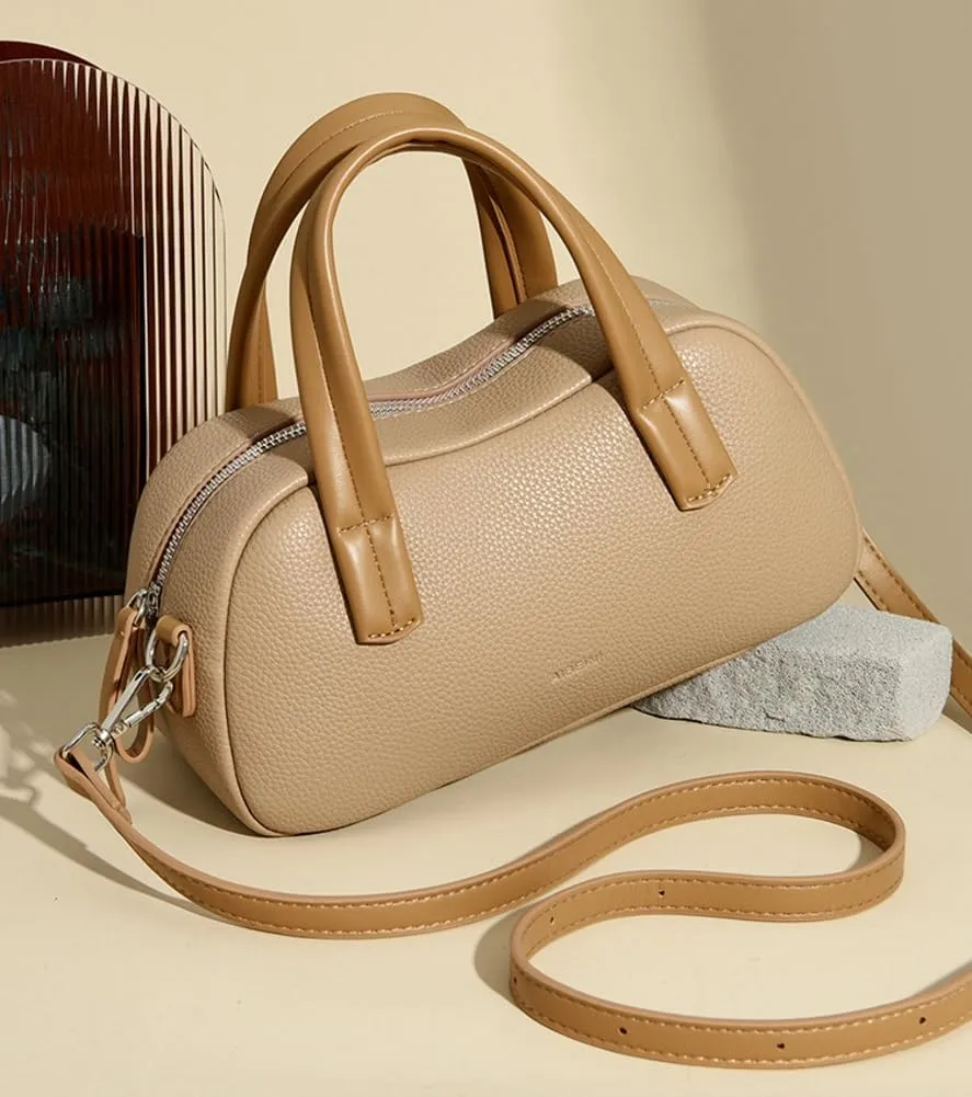 Trendy Crossbody Bags for Women Vegan Leather Shoulder Handbag Top Handle Satchel Bags Pillow Purse Clutch Tote Bag