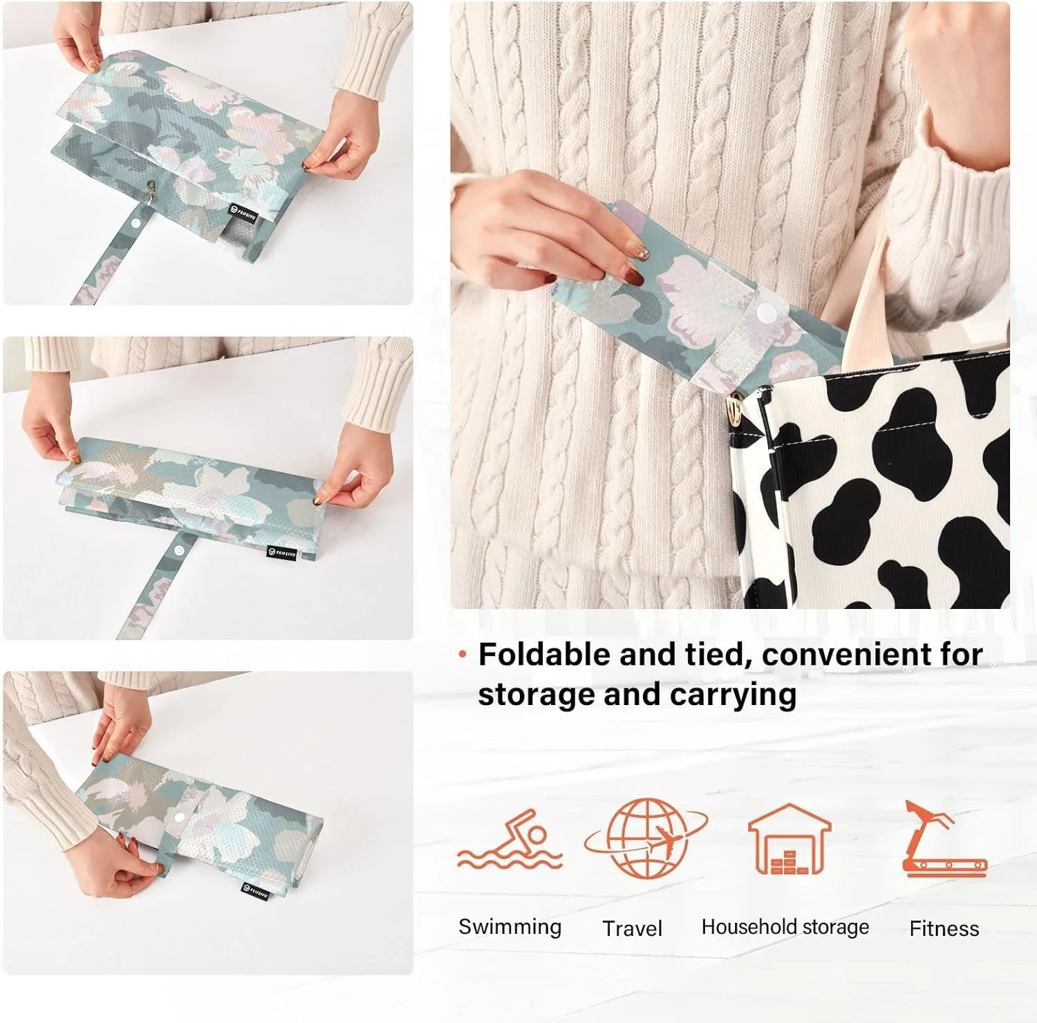 Tropical Cute Flowers 3 Set Travel Packing Cubes For Suitcases, Foldable, Garment Bag Closet Storage, Luggage Space Saver, Organizadores De Maletas Para