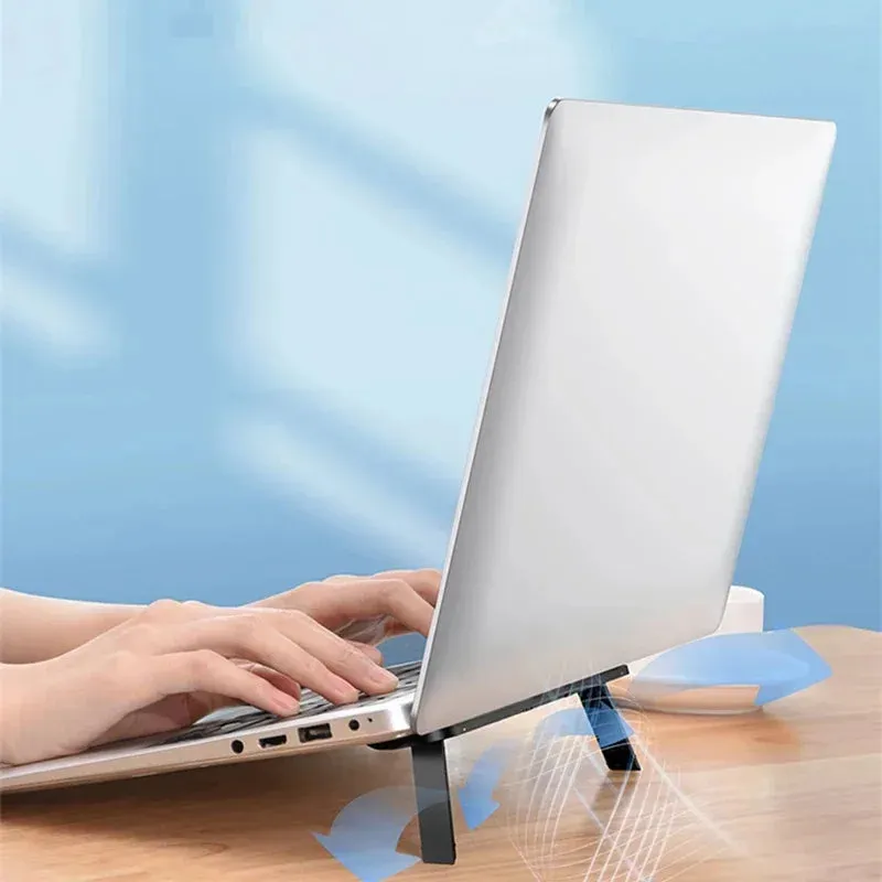 Universal Laptop Riser Stand for Macbook Pro Air 13 15 Lenovo Samsung Notebook Cooling Pad Invisible Laptop Bracket Stands