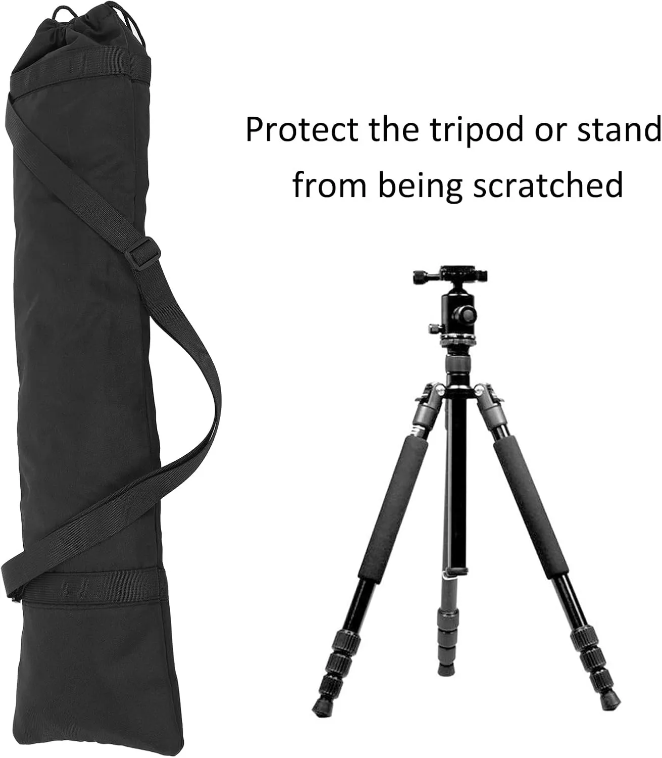 Universal Tripod Bag for Camera, Monopod & Light Stand - Durable Nylon, Protective Shoulder Strap, Portable Design for Photography & Travel