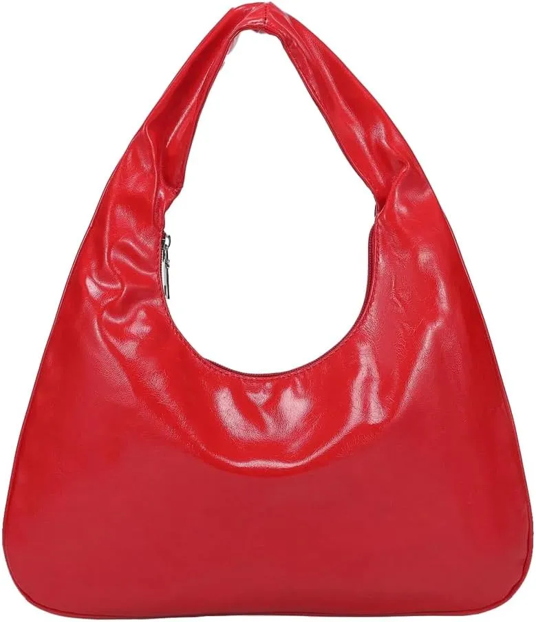Vegan Leather Hobo Bags for Women Trendy Top Handle Bag Stylish Shoulder Bag Vintage Purse Ladies Clutch Handbag for Everyday