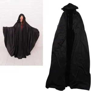 Velvet Hooded Cloak, Great to Wear for All Seasons, Unisex Halloween Party Cosplay Costume Hooded Cloak Versatile Cloak for