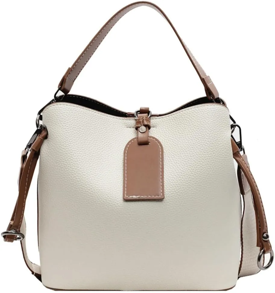 Ventilate Bucket Bags with Large Capacity Casual Handbags for Women Simple Trendy Bucket Bags for Daily Life