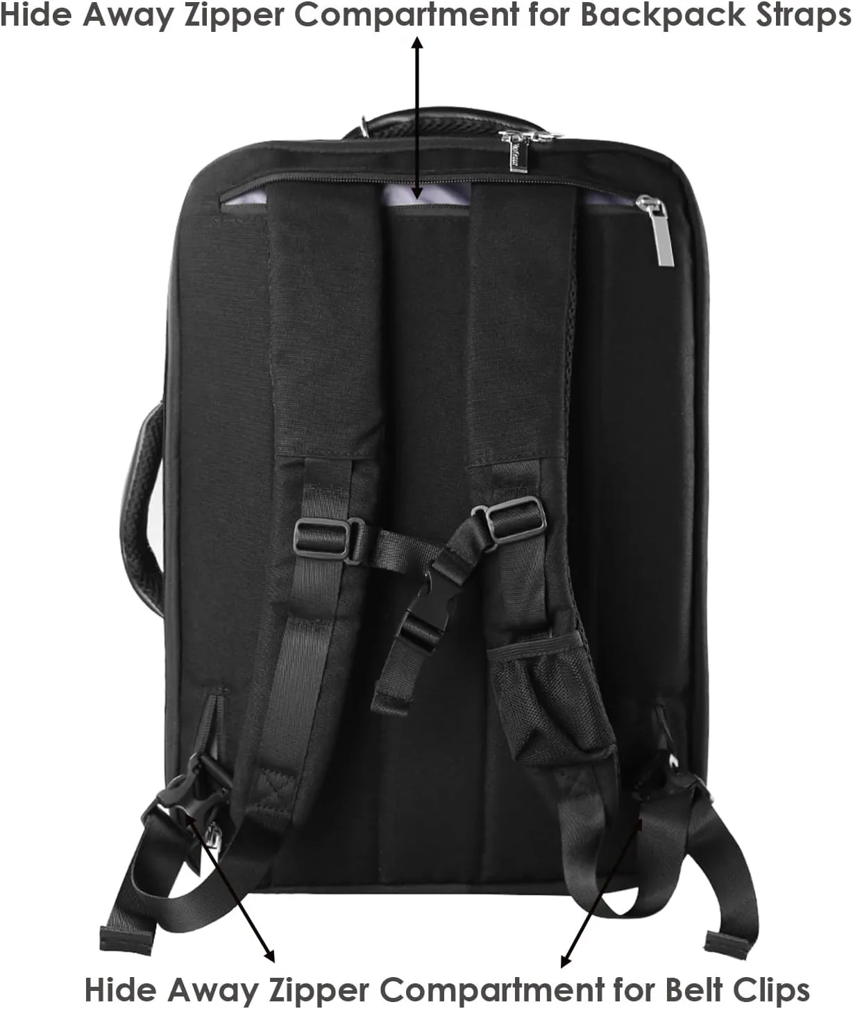 Versatile 12-inch Laptop Backpack - Convertible Design for MacBook Pro/Air, Dell XPS, HP Spectre, Lenovo - Water-Resistant, Ideal Organizer Bag for Professionals
