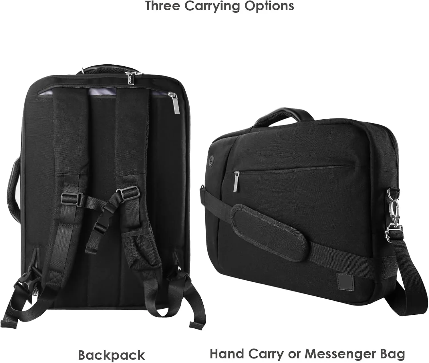 Versatile 12-inch Laptop Backpack - Convertible Design for MacBook Pro/Air, Dell XPS, HP Spectre, Lenovo - Water-Resistant, Ideal Organizer Bag for Professionals