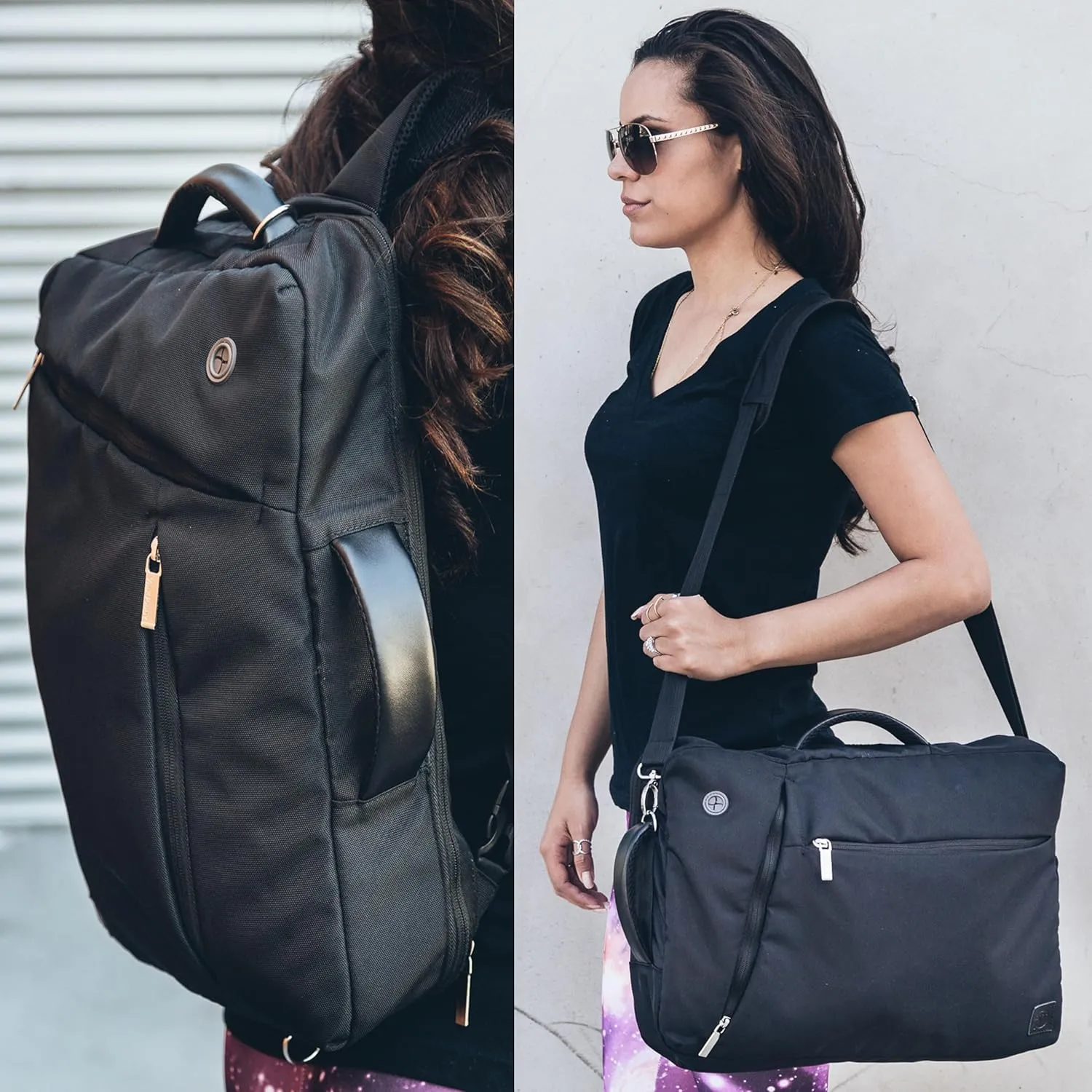 Versatile 12-inch Laptop Backpack - Convertible Design for MacBook Pro/Air, Dell XPS, HP Spectre, Lenovo - Water-Resistant, Ideal Organizer Bag for Professionals