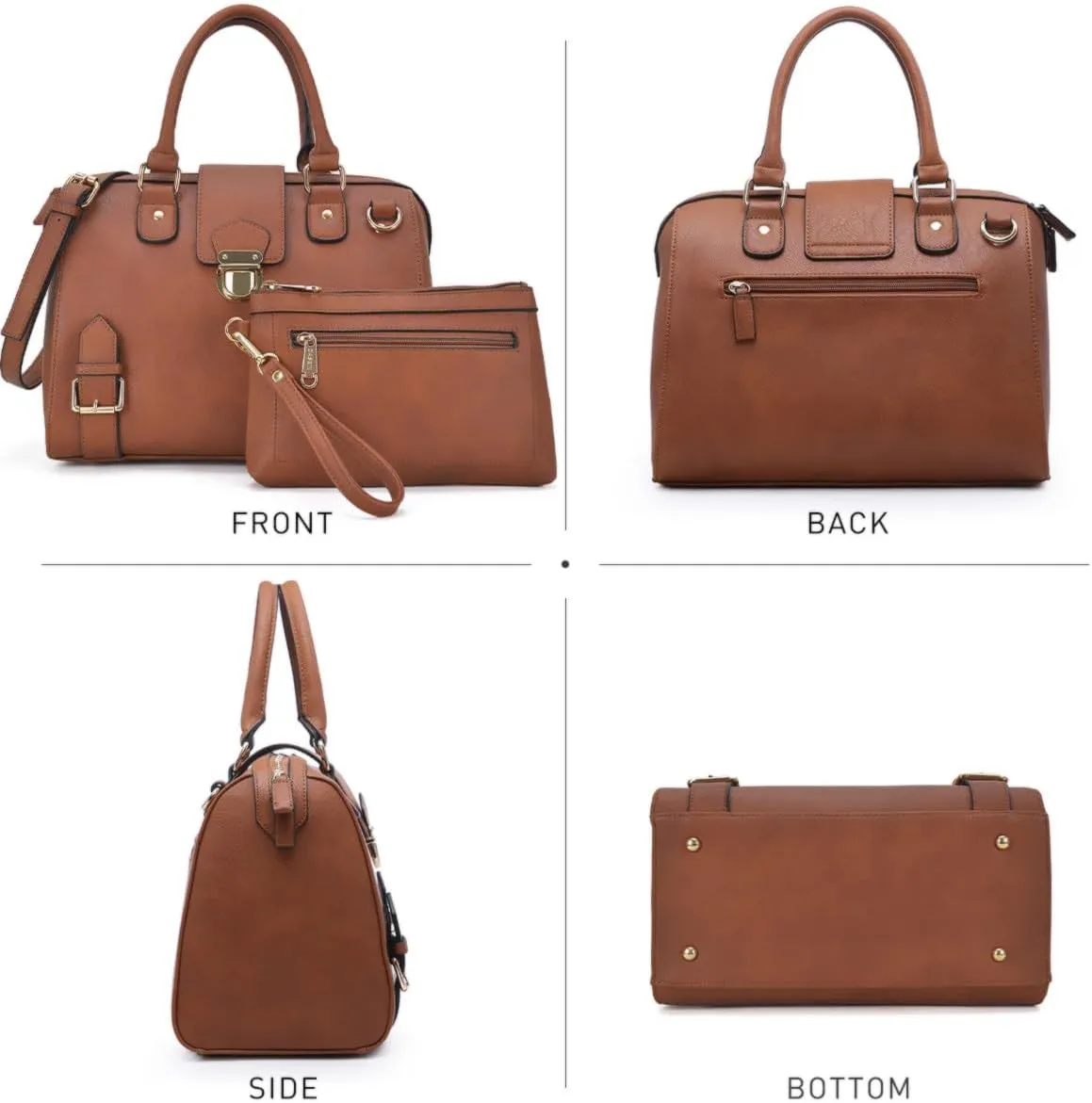 Women Barrel Handbags Purses Satchel Bags Top Handle Shoulder Bags Vegan Leather Work Bag (Crocodile Purple   Clutch)