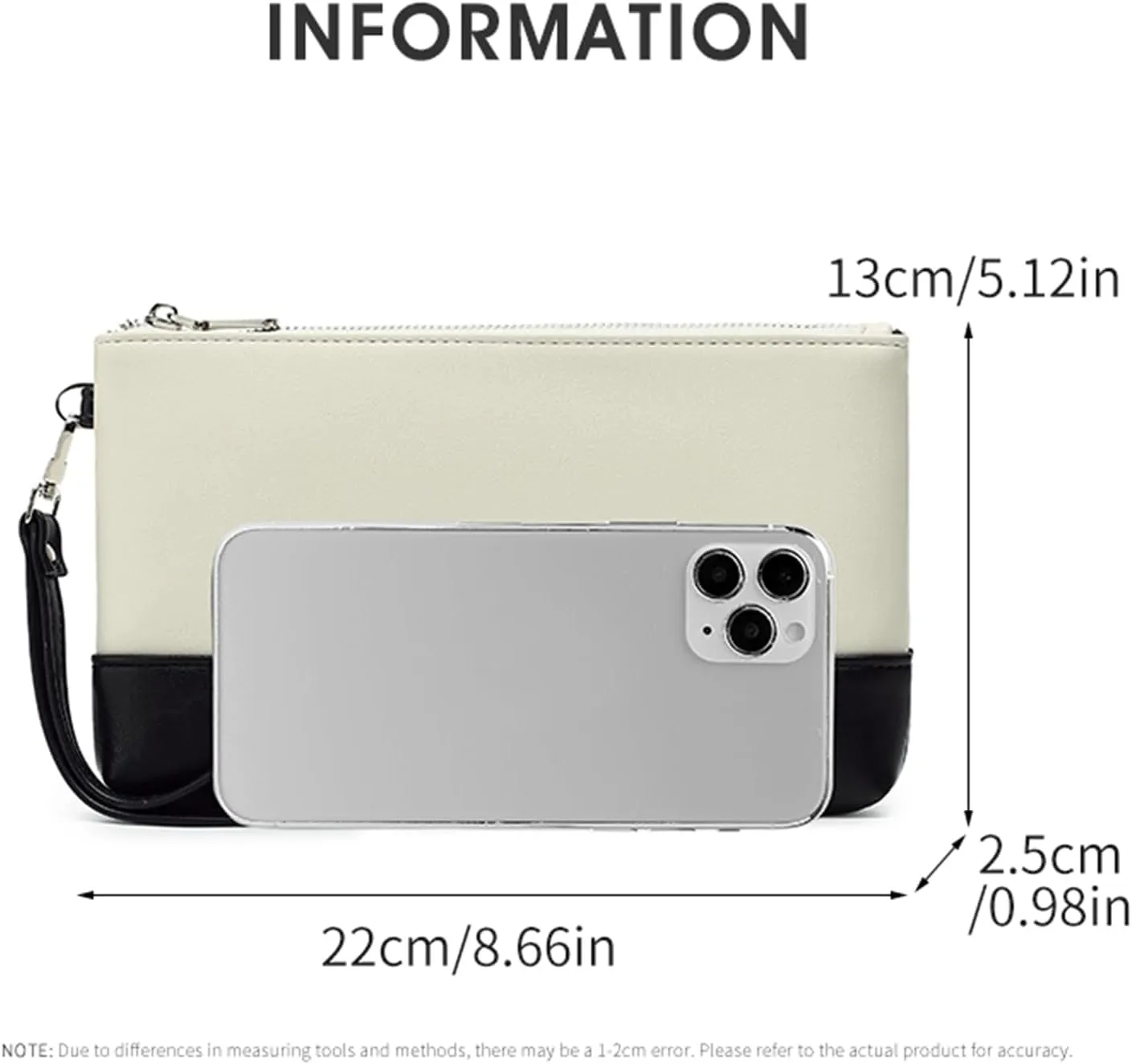 Women's Clutch Purse with Multiple Compartments - Elegant Evening Bag for Party, Wedding, Prom | Inner Zipper Pocket