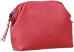 Women's Genuine Leather Unique Shoulder Bags Hobo Handbags Clutch Purse with Cross-Body Strap (Light-Brown) (Color : Red)
