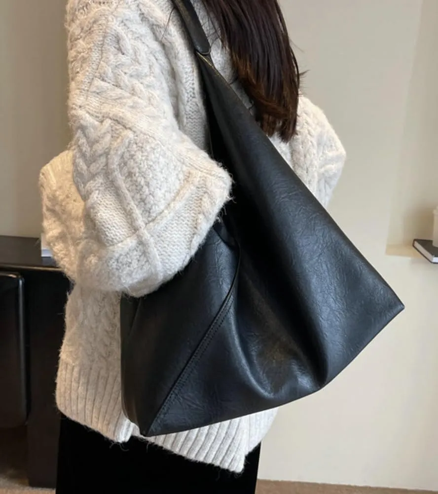 Women's Tote Bags Casual Handbags Soft Vegan Leather Shoulder Purse Stylish Trendy Large Working Top Handle Satchel