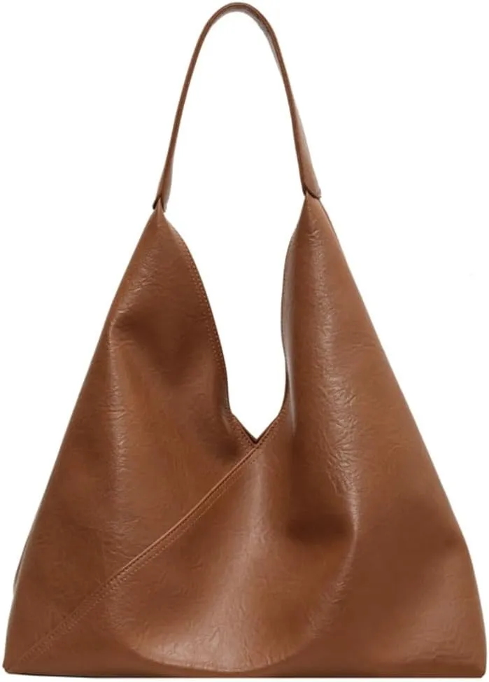 Women's Tote Bags Casual Handbags Soft Vegan Leather Shoulder Purse Stylish Trendy Large Working Top Handle Satchel