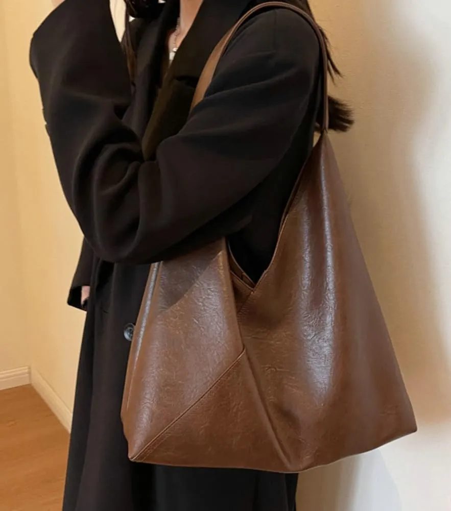 Women's Tote Bags Casual Handbags Soft Vegan Leather Shoulder Purse Stylish Trendy Large Working Top Handle Satchel