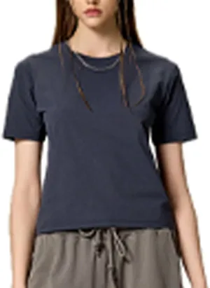 Yoolin Women's Slim Fit T-Shirt Moisture Wicking Quick Dry Round Neck Casual Summer Petite Sizing Pure Color Versatile Top