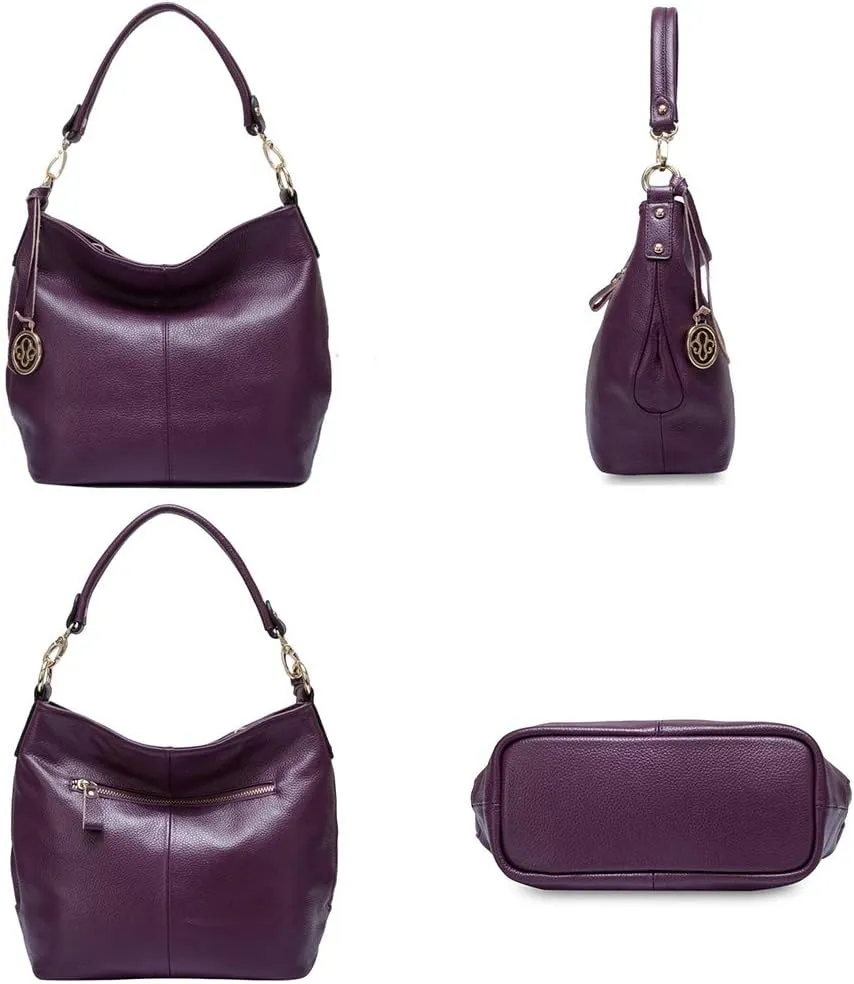 zency Genuine Leather Crossbody Hobo Bag Elegant Tote Handbags