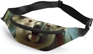 Zipper Fanny Pack for Men Women Fashion Waist Bag Stylish Crossbody Bags with Adjustable Strap Bear Koala Travel Chest Bags Belt Bags for Running Hiking Workout Cycling