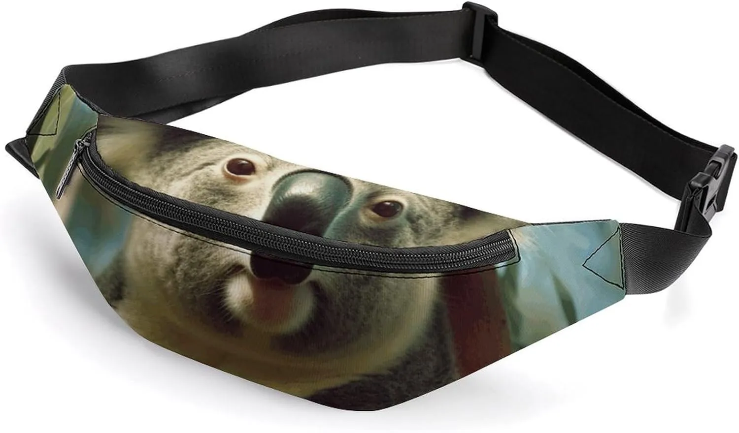 Zipper Fanny Pack for Men Women Fashion Waist Bag Stylish Crossbody Bags with Adjustable Strap Bear Koala Travel Chest Bags Belt Bags for Running Hiking Workout Cycling